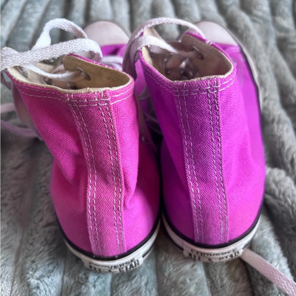 Hot Pink Chuck Taylor Converse - Picture 3 of 4